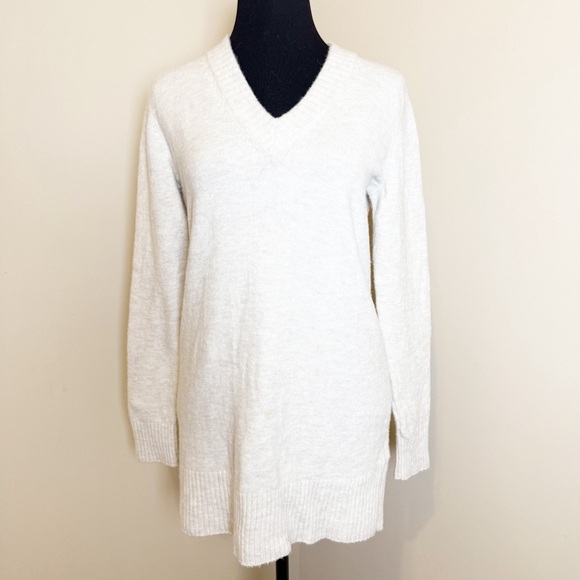 Athleta wall V-neck tunic sweater S - Picture 4 of 12